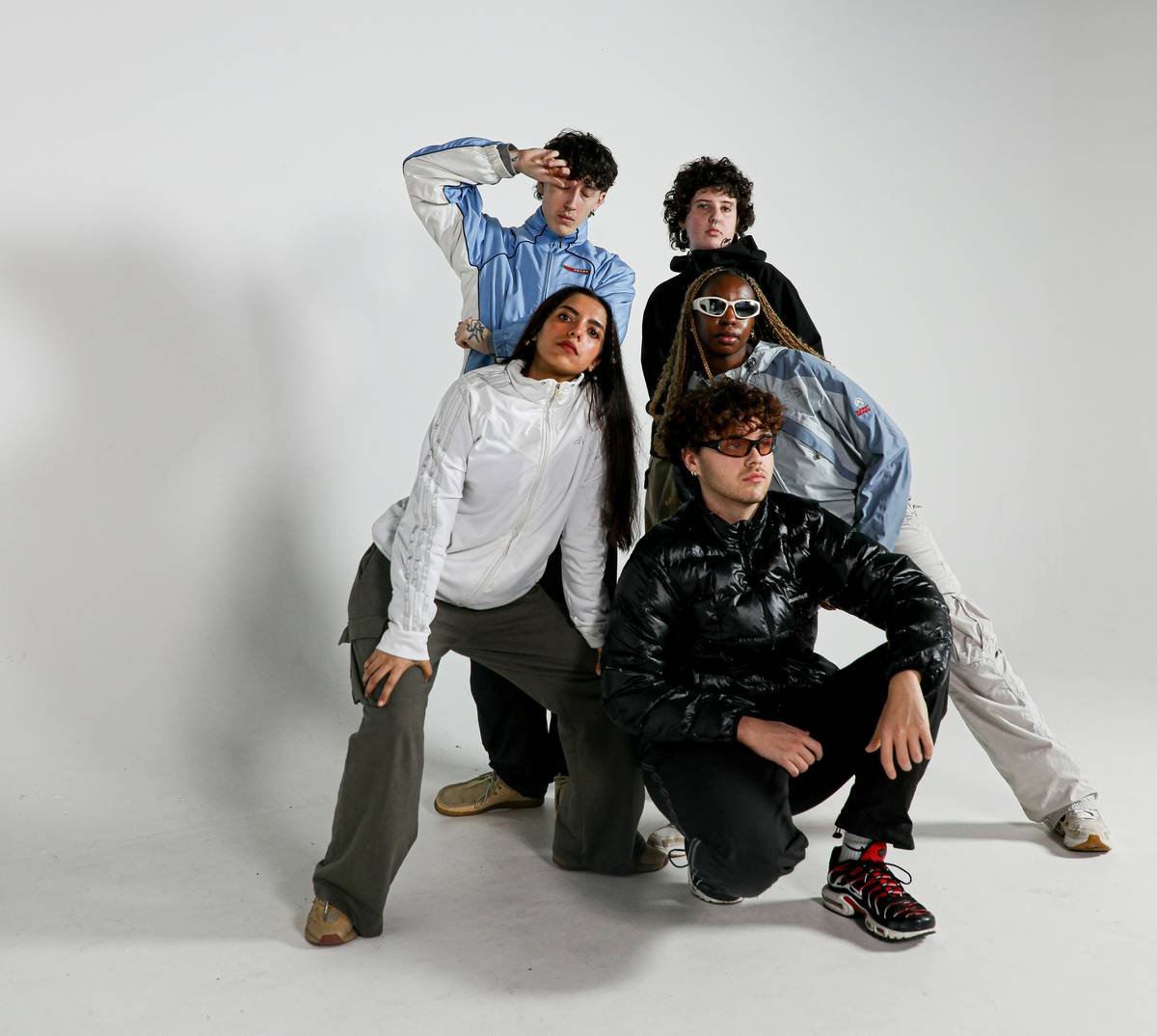 a group of young people posing for a picture